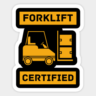 Forklift Certified Meme Sticker